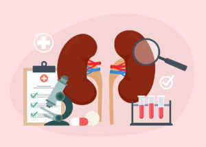 Treatment of renal disease and diagnostic